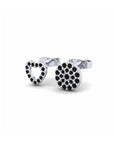 14K White Gold Earrings 0.16 Carat Stone