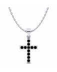 14K White Gold Necklace With 0.16 Carat Stone