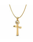 14K Yellow Gold Necklace With 0.07 Carat