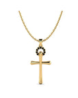 14K Yellow Gold Necklace With 0.07 Carat