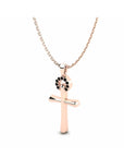 14K Rose Gold Necklace With 0.07 Carat