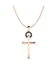 14K Rose Gold Necklace With 0.07 Carat