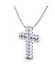 14K White Gold Necklace With 0.78 Carat Stone