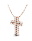 14K Rose Gold Necklace With 0.78 Carat