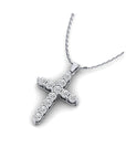 14K White Gold Necklace With 0.77 Carat Stone