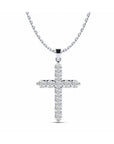 14K White Gold Necklace With 0.77 Carat Stone