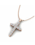 14K Rose Gold Necklace With 0.77 Carat Stone