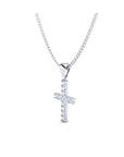 14K White Gold Necklace With 0.36 Carat Stone