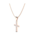 14K Rose Gold Necklace With 0.36 Carat Stone