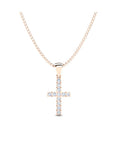 14K Rose Gold Necklace With 0.36 Carat Stone