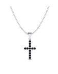 14K White Gold Necklace With 0.36 Carat Stone