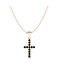 14K Rose Gold Necklace With 0.36 Carat Stone