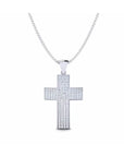 14K White Gold Necklace With 0.72 Carat Stone