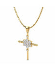 14K Yellow Gold Necklace With 0.22 Carat Stone