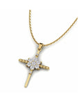 14K Yellow Gold Necklace With 0.22 Carat Stone