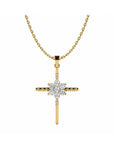 14K Yellow Gold Necklace With 0.22 Carat Stone