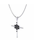 14K White Gold Necklace With 0.22 Carat Stone