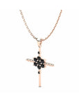 14K Rose Gold Necklace With 0.22 Carat Stone