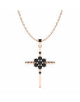 14K Rose Gold Necklace With 0.22 Carat Stone