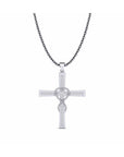 14K White Gold Necklace With 0.15 Carat Stone