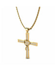 14K Yellow Gold Necklace With 0.15 Carat Stone