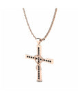 14K Rose Gold Necklace With 0.15 Carat Stone