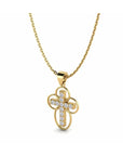 14K Yellow Gold Necklace With 0.20 Carat Stone