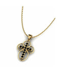 14K Yellow Gold Necklace With 0.20 Carat Stone