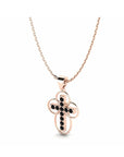 14K Rose Gold Necklace With 0.20 Carat Stone