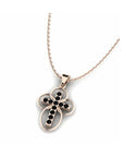 14K Rose Gold Necklace With 0.20 Carat Stone