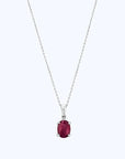 White gold necklace with 0.69 carat Ruby