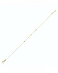 14K Yellow Gold Bracelet With 0.02 Carat White Diamonds and 0.20 Carat Natural Pearl