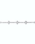 14K White Gold Bracelet With 0.26 Carat White Diamonds