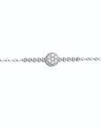 14K White Gold Bracelet With 0.69 Carat White Diamonds