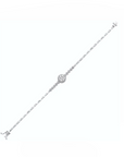 14K White Gold Bracelet With 0.69 Carat White Diamonds