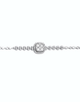 14K White Gold Bracelet With 0.23 Carat White Diamonds