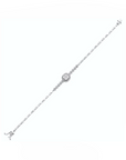 14K White Gold Bracelet With 0.23 Carat White Diamonds