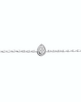 14K White Gold Bracelet With 0.57 Carat White Diamonds