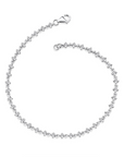 14K White Gold Bracelet With 0.93 Carat White Diamonds