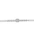 14K White Gold Bracelet With 0.33 Carat White Diamonds