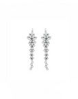 14K White gold earrings with 0.89 carat White Diamonds