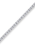 14K White Gold Tennis Bracelet With 1.00 Carat White Diamonds