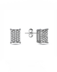 14K White gold earrings with 0.20 carat White Diamonds