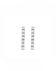 14K White gold earrings with 0.27 carat White Diamonds