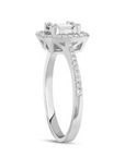 14K White gold ring with 0.24 carat White Diamonds