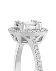 14K White gold ring with 0.24 carat White Diamonds