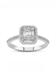 14K White gold ring with 0.24 carat White Diamonds