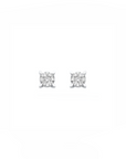 14K White gold earrings with 0.53 carat White Diamonds