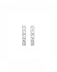 14K White gold earrings with 0.31 carat White Diamonds