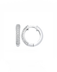 14K White gold earrings with 0.26 carat White Diamonds